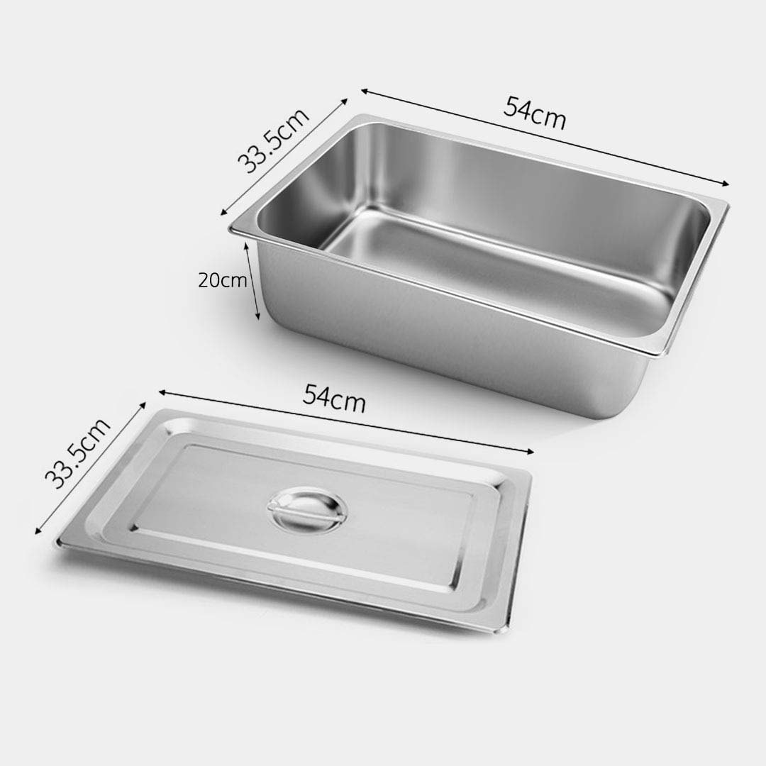 Soga 12X Gastronorm Gn Pan Full Size 1/1 Gn Pan 20Cm Deep Stainless Steel Tray With Lid, Home &Amp; Living, Kitchen &Amp; Dining, Bakeware, Baking Trays, ,  - Nz Depot 2