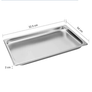 SOGA 12X Gastronorm GN Pan Full Size 1/1 GN Pan 2cm Deep Stainless Steel Tray, Home & Living, Kitchen & Dining, Bakeware, Baking Trays, ,  - NZ DEPOT 2