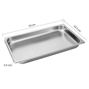 SOGA 12X Gastronorm GN Pan Full Size 1/1 GN Pan 6.5cm Deep Stainless Steel Tray, Home & Living, Kitchen & Dining, Bakeware, Baking Trays, ,  - NZ DEPOT 2