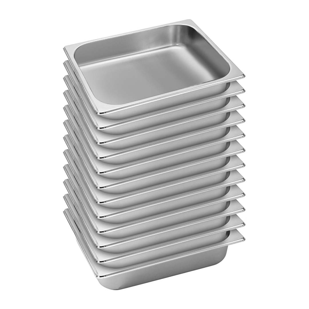 Soga 12X Gastronorm Gn Pan Full Size 1/2 Gn Pan 6.5Cm Deep Stainless Steel Tray, Home &Amp; Living, Kitchen &Amp; Dining, Bakeware, Baking Trays, ,  - Nz Depot 1