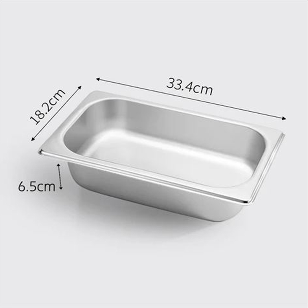 Soga 12X Gastronorm Gn Pan Full Size 1/3 Gn Pan 6.5 Cm Deep Stainless Steel Tray, Home &Amp; Living, Kitchen &Amp; Dining, Bakeware, Baking Trays, ,  - Nz Depot 2