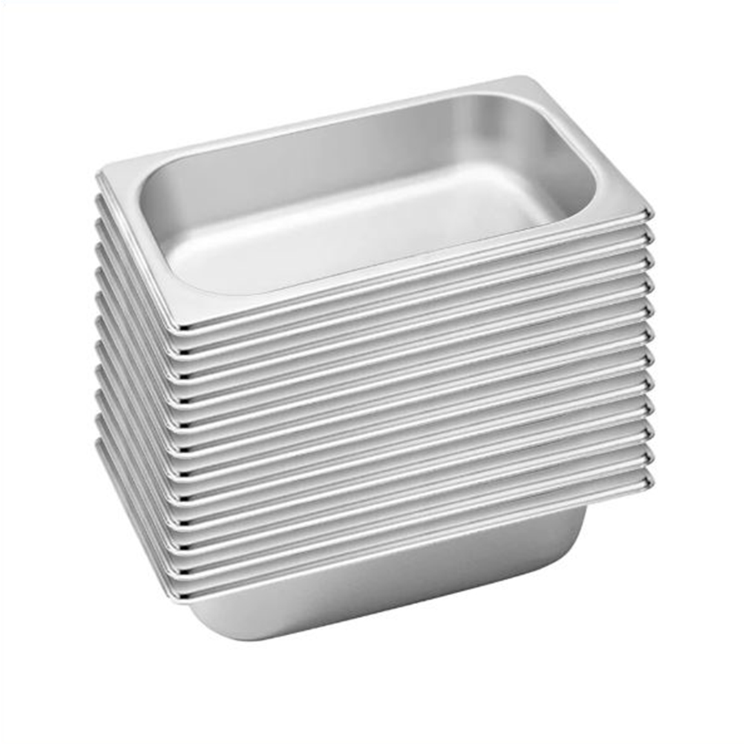 Soga 12X Gastronorm Gn Pan Full Size 1/3 Gn Pan 6.5 Cm Deep Stainless Steel Tray, Home &Amp; Living, Kitchen &Amp; Dining, Bakeware, Baking Trays, ,  - Nz Depot 1