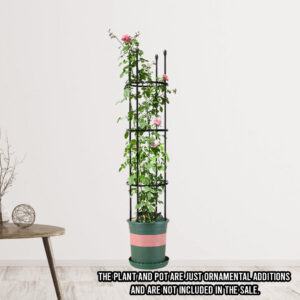 SOGA 133cm 4-Bar Plant Frame Stand Trellis Vegetable Flower Herbs Outdoor Vine Support Garden Rack with Rings, Garden, Tools & Hardware, Gardening & Lawn Care, Garden Decor, ,  - NZ DEPOT 2