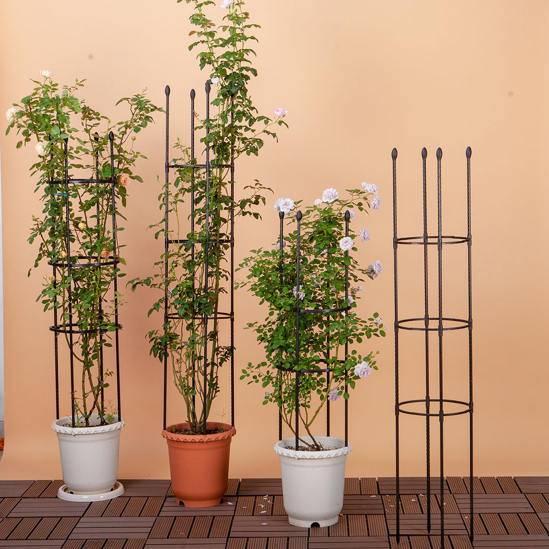 Soga 133Cm 4-Bar Plant Frame Stand Trellis Vegetable Flower Herbs Outdoor Vine Support Garden Rack With Rings, Garden, Tools &Amp; Hardware, Gardening &Amp; Lawn Care, Garden Decor, ,  - Nz Depot 5