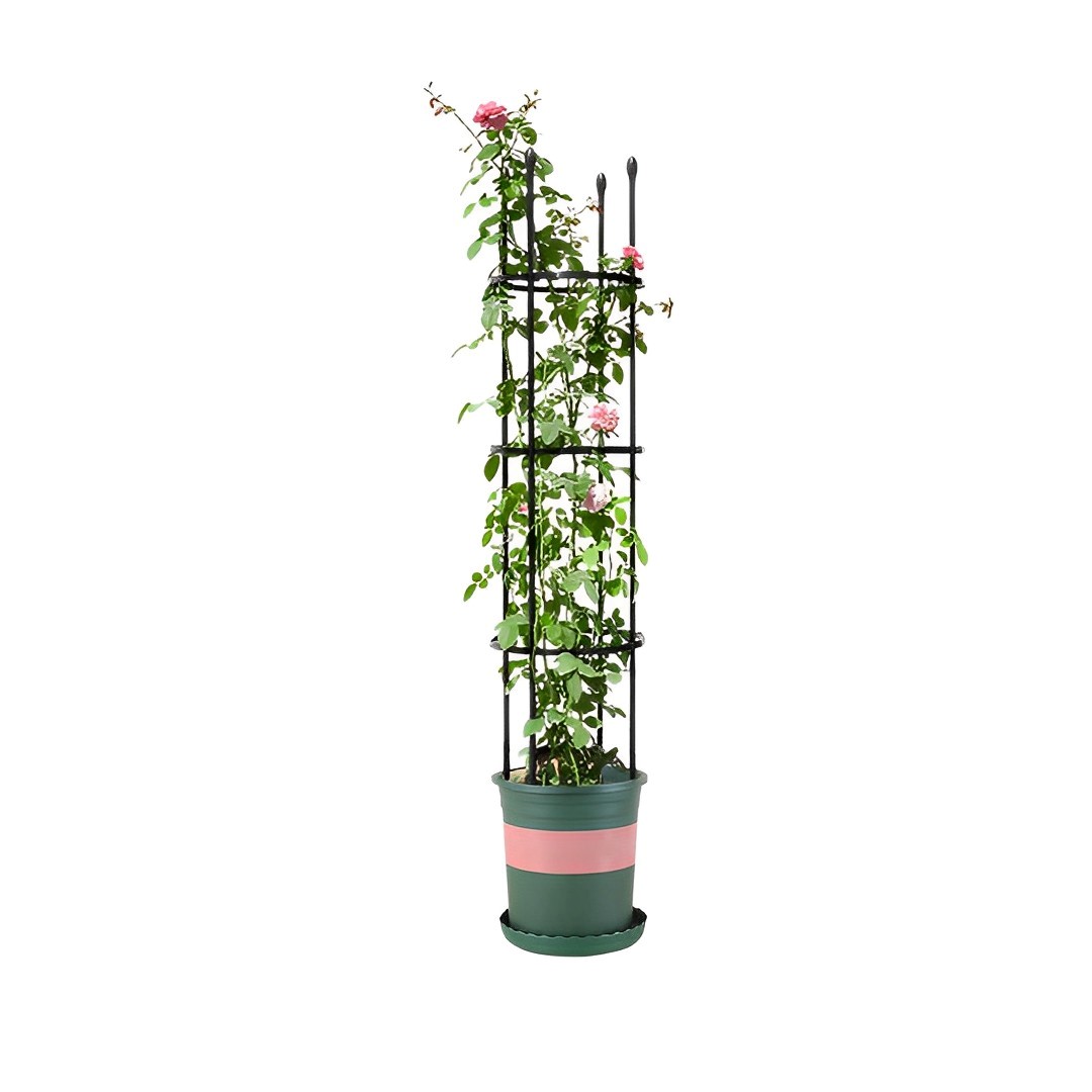 Soga 133Cm 4-Bar Plant Frame Stand Trellis Vegetable Flower Herbs Outdoor Vine Support Garden Rack With Rings, Garden, Tools &Amp; Hardware, Gardening &Amp; Lawn Care, Garden Decor, ,  - Nz Depot 1