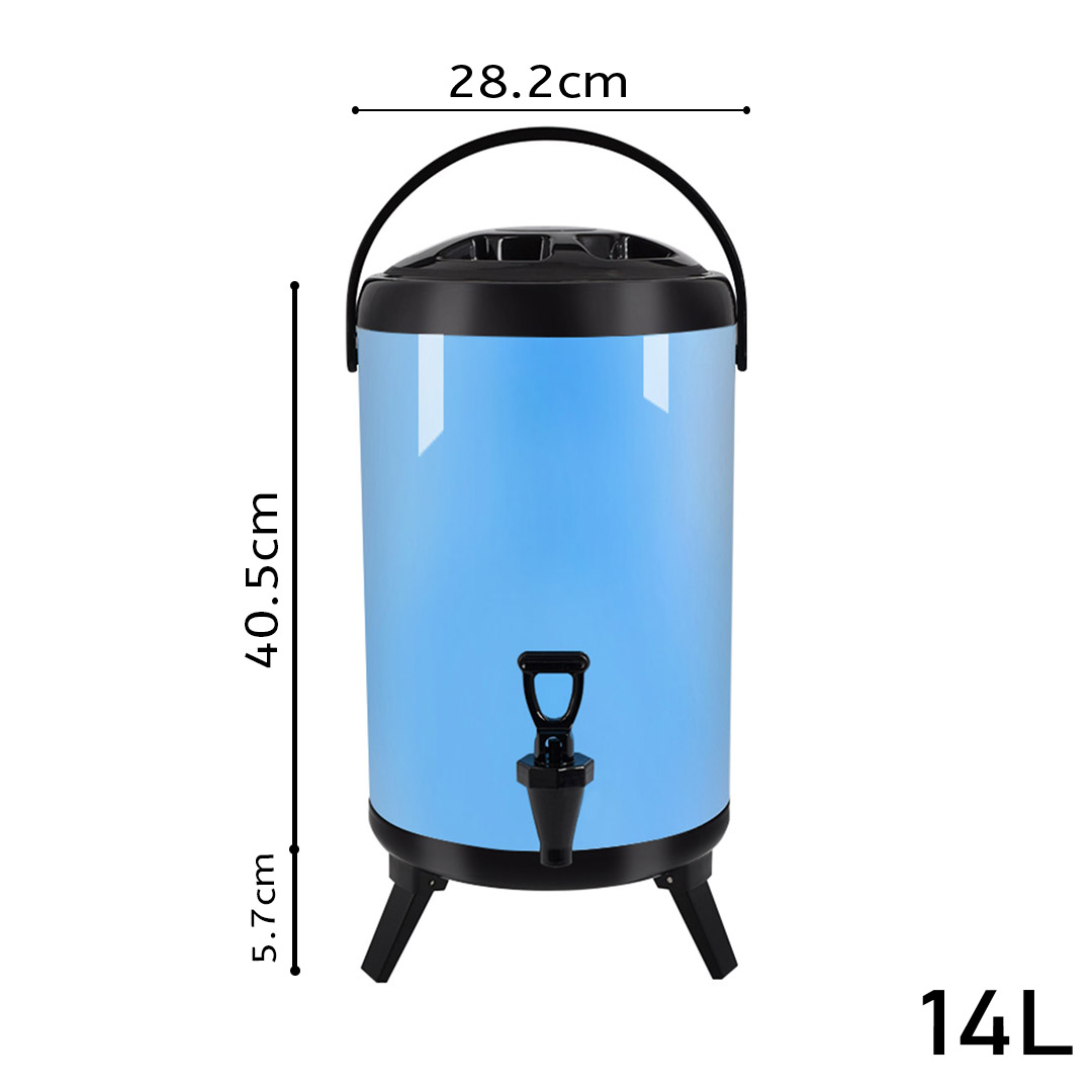 Soga 14L Stainless Steel Insulated Milk Tea Barrel Hot And Cold Beverage Dispenser Container With Faucet Blue, Home &Amp; Living, Kitchen &Amp; Dining, Barware, Spirit Dispensers, ,  - Nz Depot 2