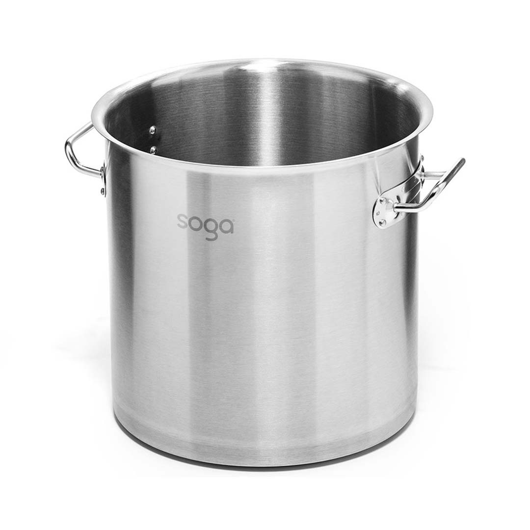 SOGA 14L Wide Stock Pot and 50L Tall Top Grade Thick Stainless Steel Stockpot 18/10, home & living, kitchen & dining, cookware, stock & multi pots, ,  - NZ DEPOT 3