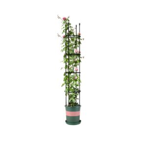 SOGA 163cm 4-Bar Plant Frame Stand Trellis Vegetable Flower Herbs Outdoor Vine Support Garden Rack with Rings, Garden, Tools & Hardware, Gardening & Lawn Care, Garden Decor, ,  - NZ DEPOT 1