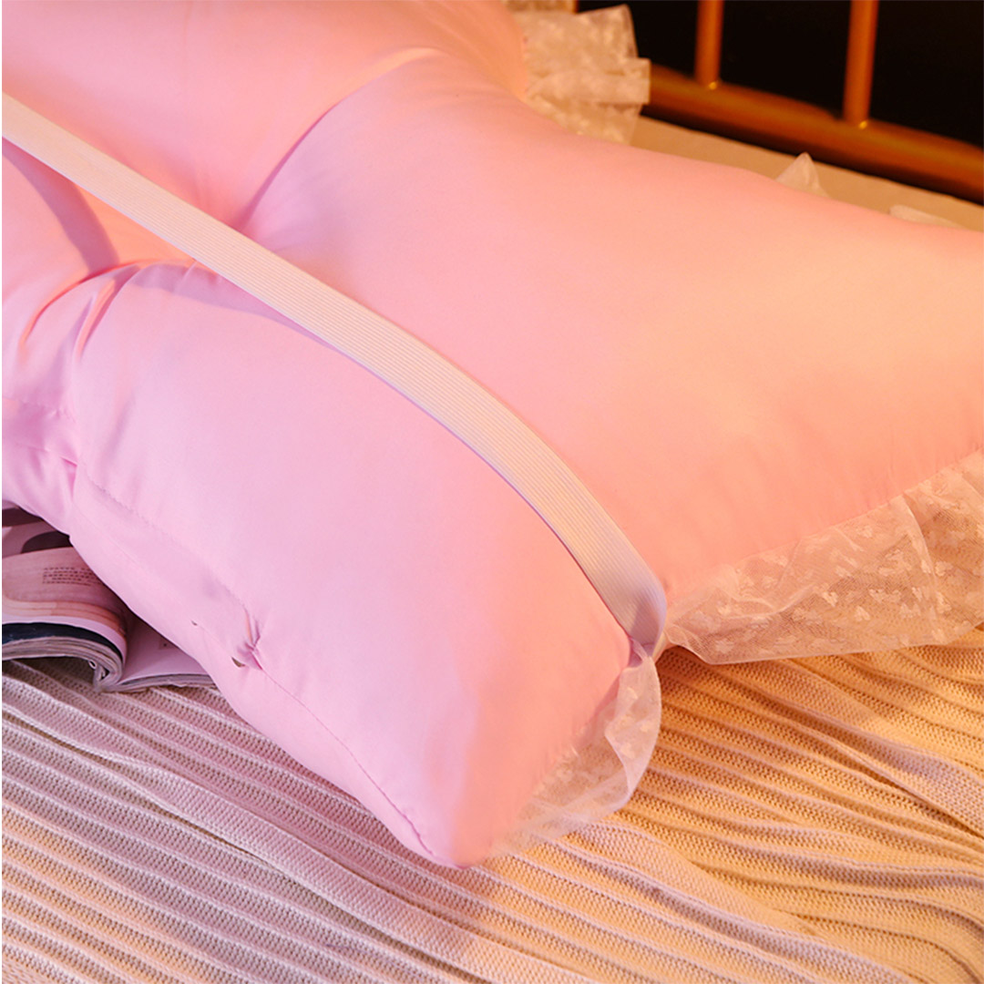 Soga 180Cm Pink Princess Bed Pillow Headboard Backrest Bedside Tatami Sofa Cushion With Ruffle Lace Home Decor, Furniture, Living Room Furniture, Occasional Chairs, , ,  - Nz Depot 5