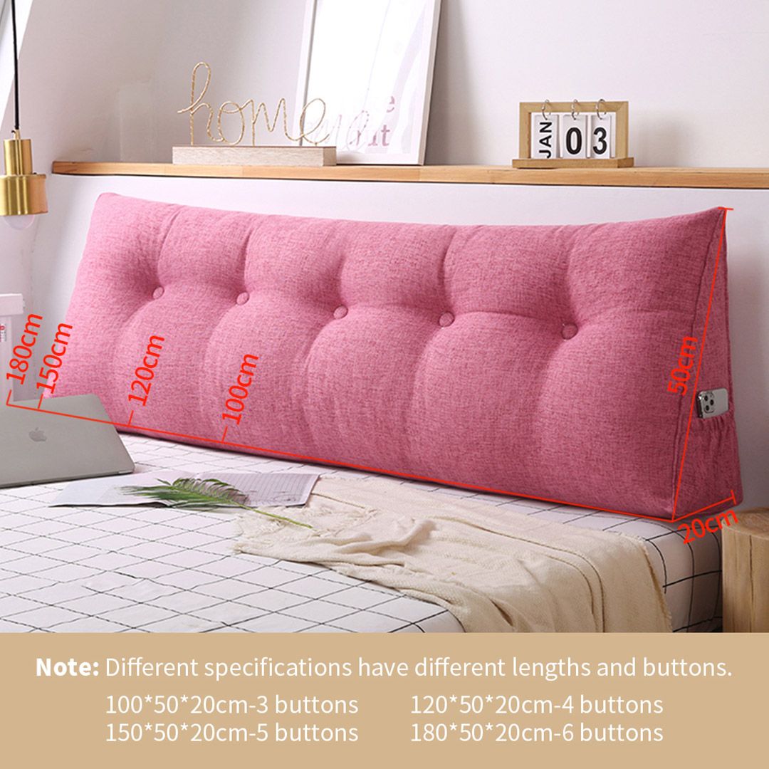 Soga 180Cm Pink Triangular Wedge Bed Pillow Headboard Backrest Bedside Tatami Cushion Home Decor, Furniture, Living Room Furniture, Occasional Chairs, , ,  - Nz Depot 3