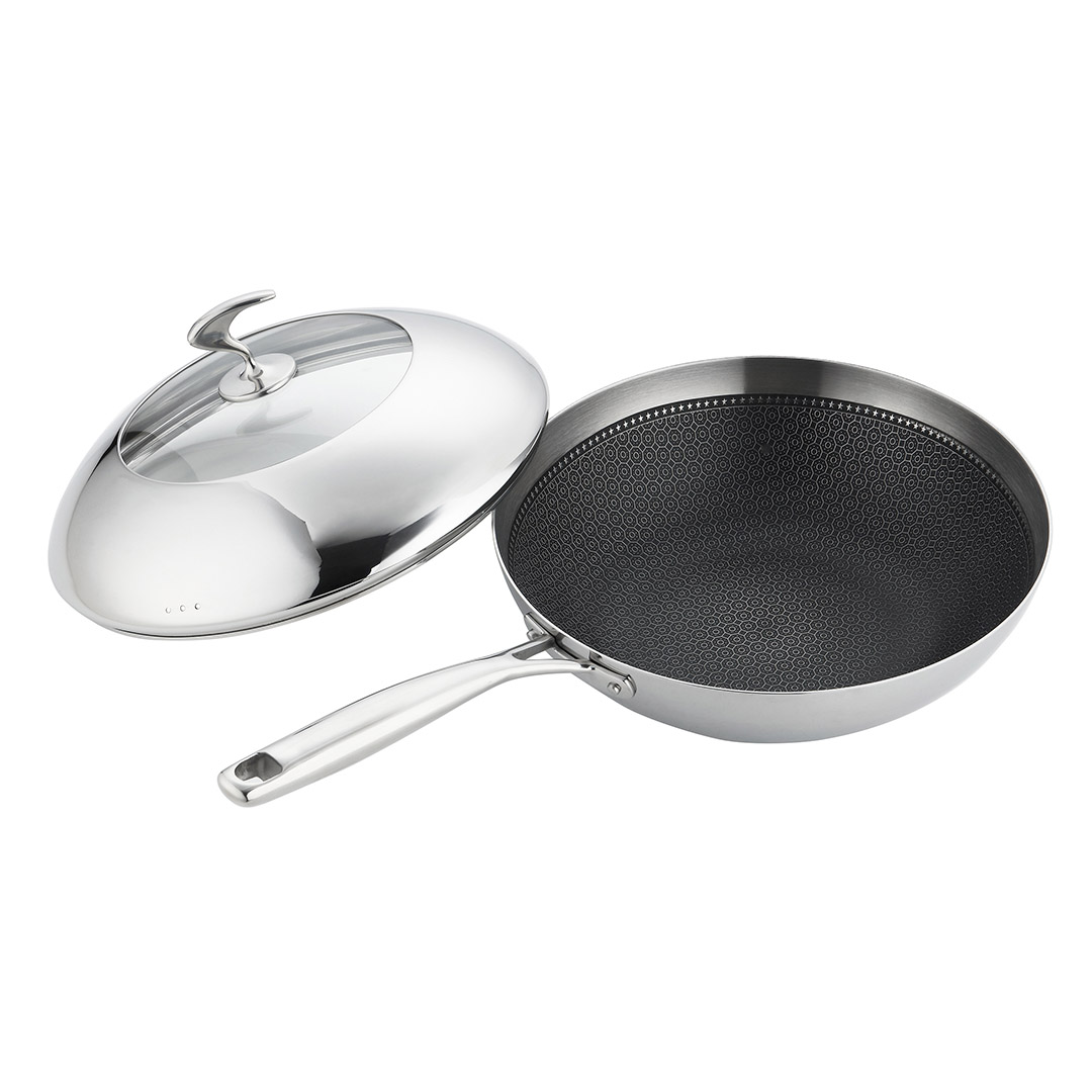 Soga 18/10 Stainless Steel Fry Pan 30Cm Frying Pan Top Grade Cooking Non Stick Interior Skillet With Lid, Home &Amp; Living, Kitchen &Amp; Dining, Cookware, Frying Pans, ,  - Nz Depot 4