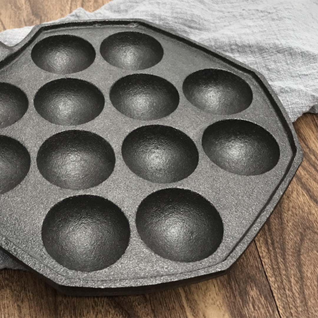 Soga 18Cm Cast Iron Takoyaki Fry Pan Octopus Balls Maker 12 Hole Cavities Grill Mold, Home &Amp; Living, Kitchen &Amp; Dining, Cookware, Frying Pans, ,  - Nz Depot 5