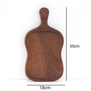 SOGA 18cm Brown Wooden Serving Tray Board Paddle with Handle Home Decor, Kitchenware, Table Top, Servingware, Servingware Platter, ,  - NZ DEPOT 2