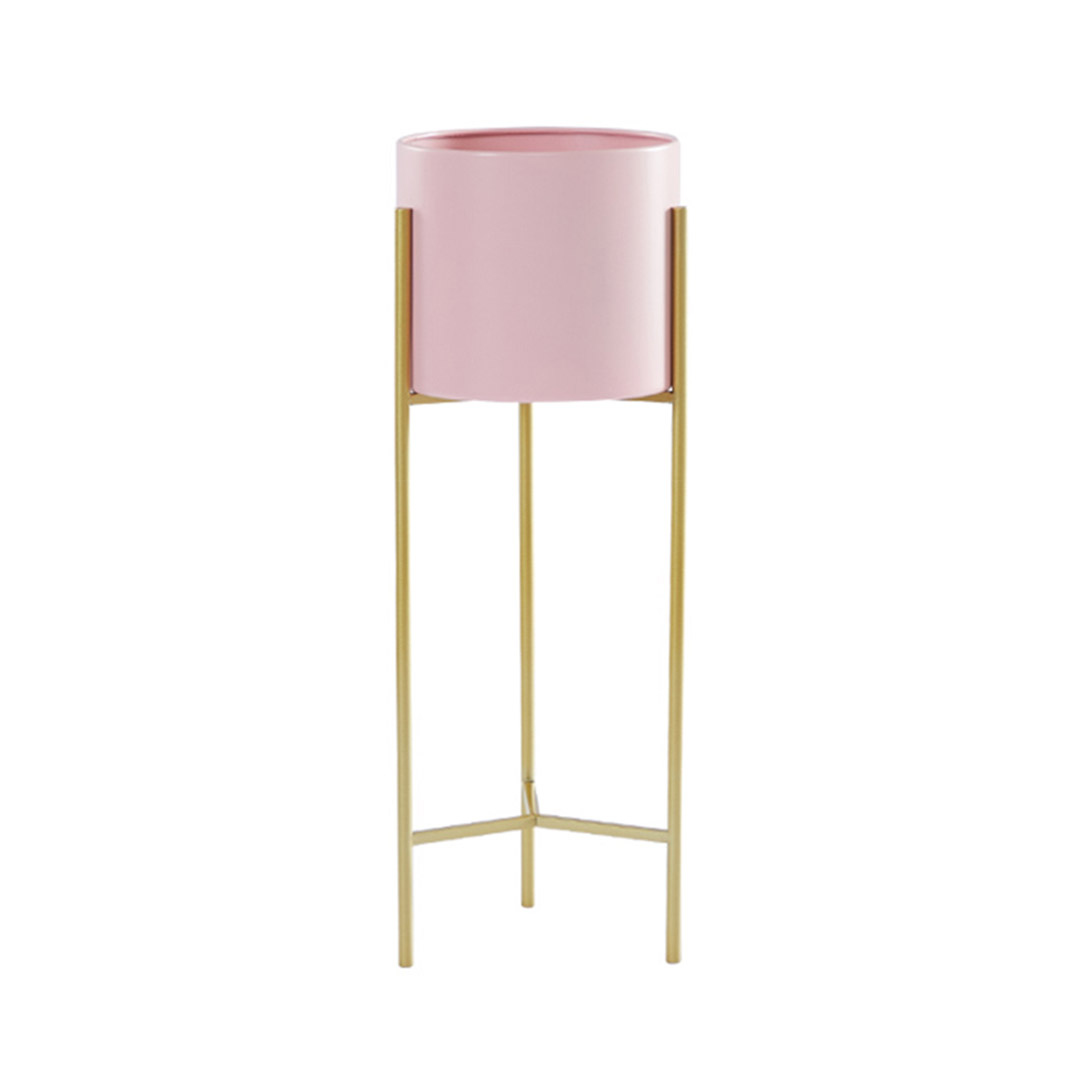 Soga 2 Layer 42Cm Gold Metal Plant Stand With Pink Flower Pot Holder Corner Shelving Rack Indoor Display, Home &Amp; Living, Home Decor, Indoor Pots, Planters And Plant Stands, , ,  - Nz Depot 1