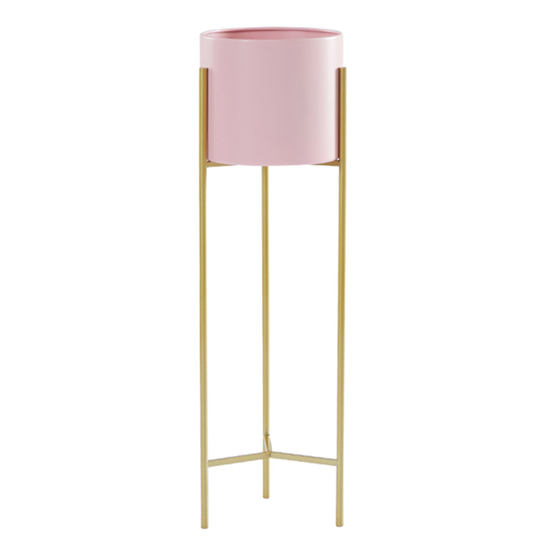 Soga 2 Layer 60Cm Gold Metal Plant Stand With Pink Flower Pot Holder Corner Shelving Rack Indoor Display, Home &Amp; Living, Home Decor, Indoor Pots, Planters And Plant Stands, , ,  - Nz Depot 1