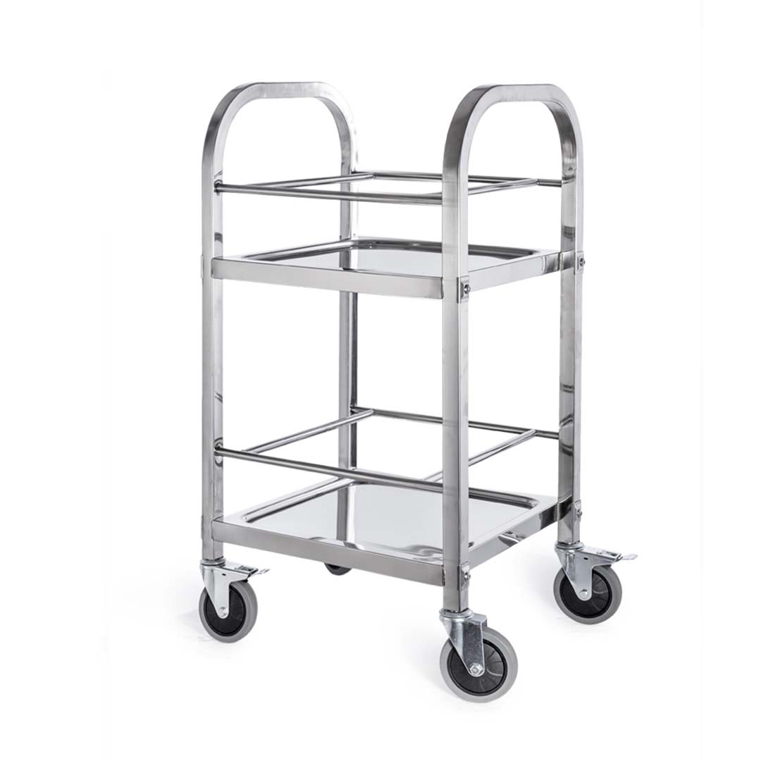 Soga 2 Tier 500X500X950 Stainless Steel Square Tube Drink Wine Food Utility Cart, Business &Amp; Industrial, Food Service, Food Service Carts, , ,  - Nz Depot 1