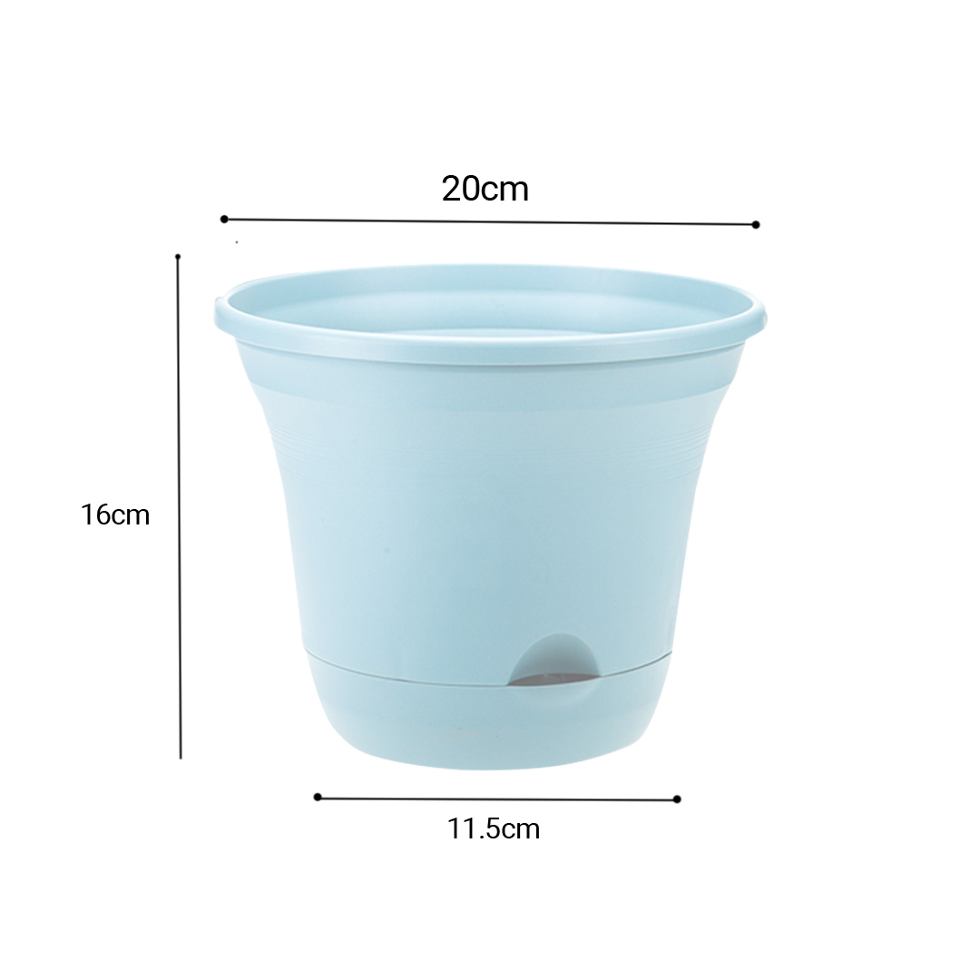 Soga 19.5 Cm Blue Plastic Plant Pot Self Watering Planter Flower Bonsai Outdoor Garden Decor Set Of 2, Home &Amp; Living, Home Decor, Indoor Pots, Planters And Plant Stands, , ,  - Nz Depot 6