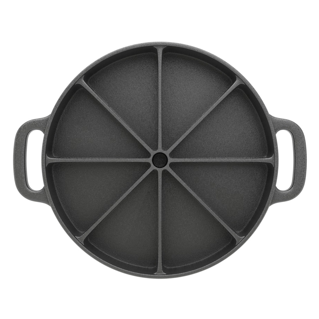 Soga 21.5Cm Round Cast Iron Baking Wedge Pan Cornbread Cake 8-Slice Baking Dish With Handle, Home &Amp; Living, Kitchen &Amp; Dining, Cookware, Frying Pans, ,  - Nz Depot 1