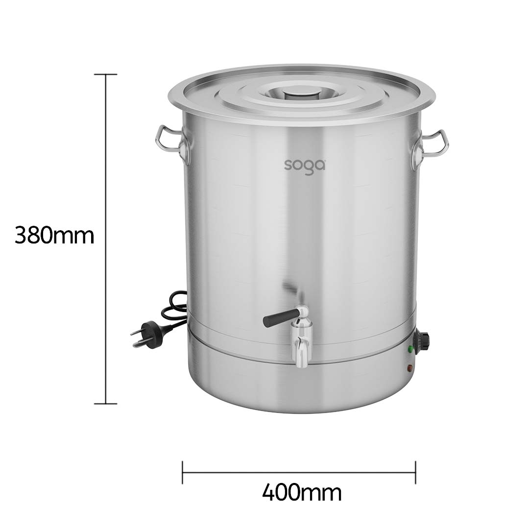 Soga 21L Stainless Steel Urn Commercial Water Boiler 2200W, Electronics &Amp; Appliances, Appliances, Small Kitchen Appliances, Toasters &Amp; Kettles, Kettles &Amp; Urns,  - Nz Depot 8