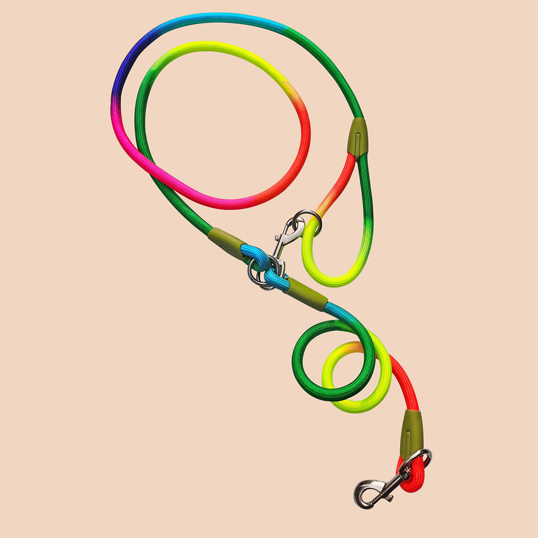 Soga 220Cm Multifunction Hands-Free Rope Pet Cat Dog Puppy Double Ended Leash For Walking Training Tracking Obedience Rainbow, Pets, Dog, Pet Accessories, Dog Collars, ,  - Nz Depot 4