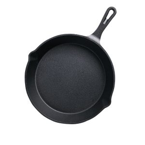 SOGA 26cm Round Cast Iron Frying Pan Skillet Steak Sizzle Platter with Handle, Home & Living, Kitchen & Dining, Cookware, Frying Pans, ,  - NZ DEPOT 1