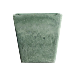 SOGA 27cm Green Grey Square Resin Plant Flower Pot in Cement Pattern Planter Cachepot for Indoor Home Office, Home & Living, Home Decor, Indoor Pots, Planters and Plant Stands, , ,  - NZ DEPOT 1