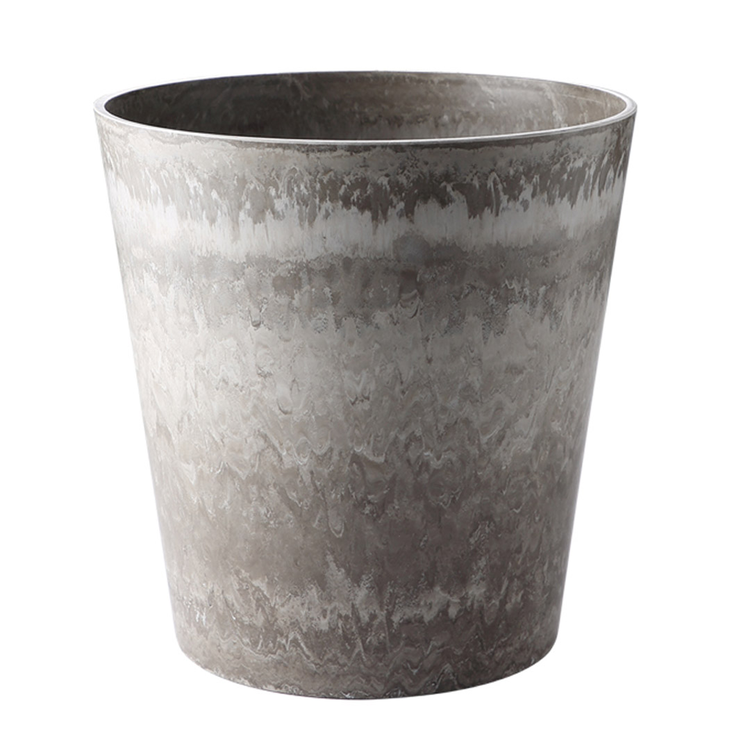 Soga 27Cm Rock Grey Round Resin Plant Flower Pot In Cement Pattern Planter Cachepot For Indoor Home Office, Home &Amp; Living, Home Decor, Indoor Pots, Planters And Plant Stands, , ,  - Nz Depot 1