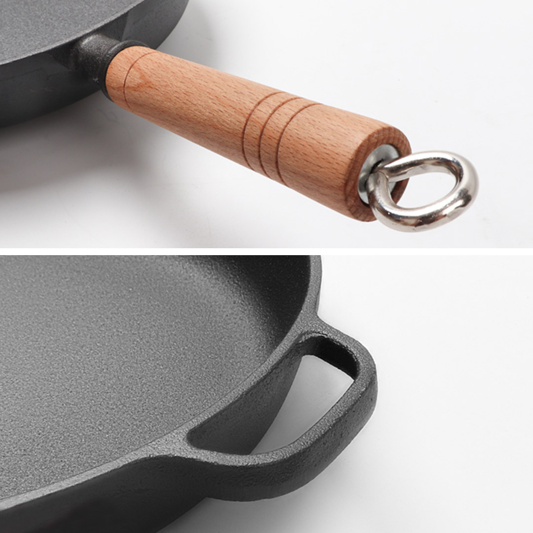 Soga 27Cm Round Cast Iron Frying Pan Skillet Steak Sizzle Platter With Helper Handle, Home &Amp; Living, Kitchen &Amp; Dining, Cookware, Frying Pans, ,  - Nz Depot 4