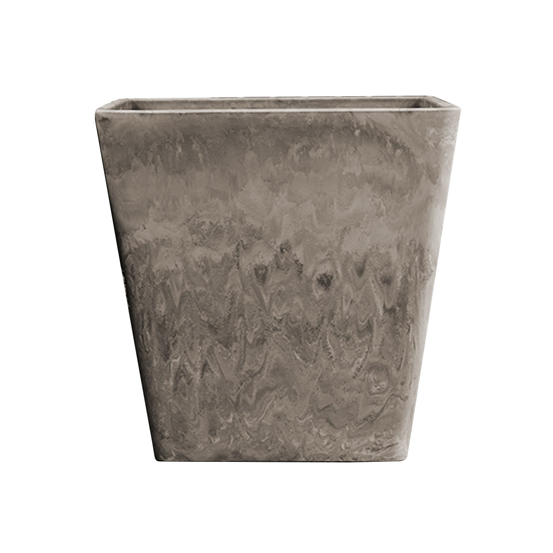 Soga 27Cm Sand Grey Square Resin Plant Flower Pot In Cement Pattern Planter Cachepot For Indoor Home Office, Home &Amp; Living, Home Decor, Indoor Pots, Planters And Plant Stands, , ,  - Nz Depot 1