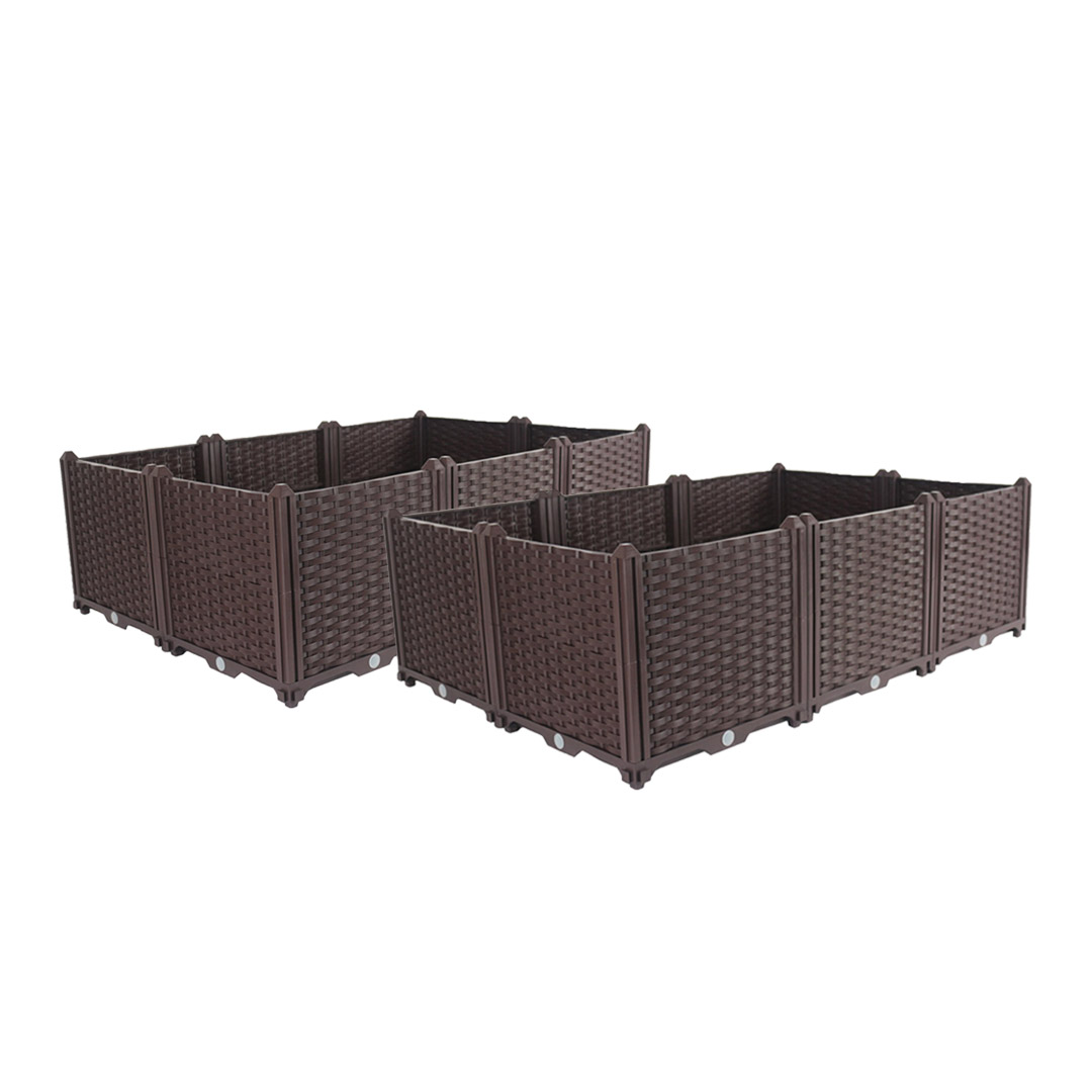 Soga 2X 120Cm Raised Planter Box Vegetable Herb Flower Outdoor Plastic Plants Garden Bed Deepen, Garden, Tools &Amp; Hardware, Gardening &Amp; Lawn Care, Pots, Planters &Amp; Container Accessories, , ,  - Nz Depot 1