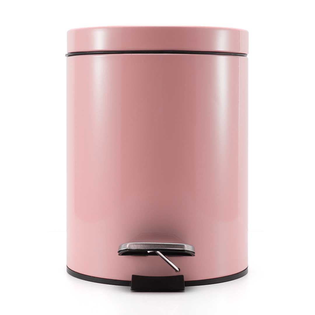 SOGA 2X 12L Foot Pedal Stainless Steel Rubbish Recycling Garbage Waste Trash Bin Round Pink, Home & Living, Kitchen & Dining, Kitchen Storage, Kitchen Bins, ,  - NZ DEPOT 2