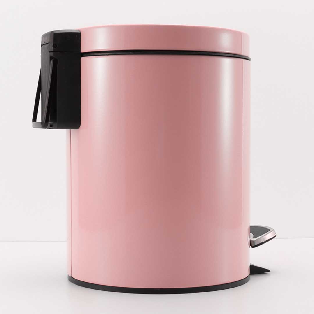 SOGA 2X 12L Foot Pedal Stainless Steel Rubbish Recycling Garbage Waste Trash Bin Round Pink, Home & Living, Kitchen & Dining, Kitchen Storage, Kitchen Bins, ,  - NZ DEPOT 3