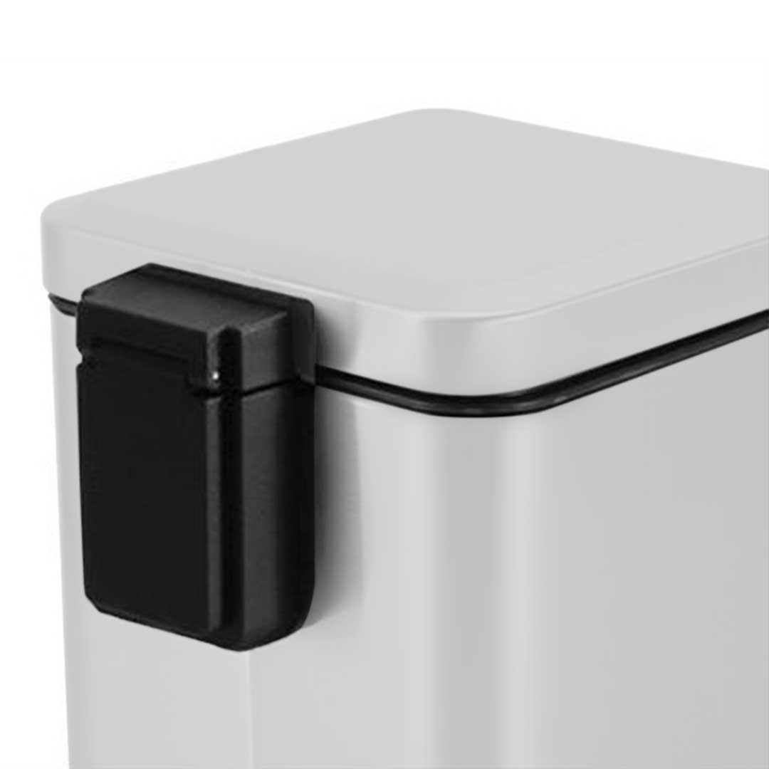 Soga 2X 12L Foot Pedal Stainless Steel Rubbish Recycling Garbage Waste Trash Bin Square White, Home &Amp; Living, Kitchen &Amp; Dining, Kitchen Storage, Kitchen Bins, ,  - Nz Depot 4