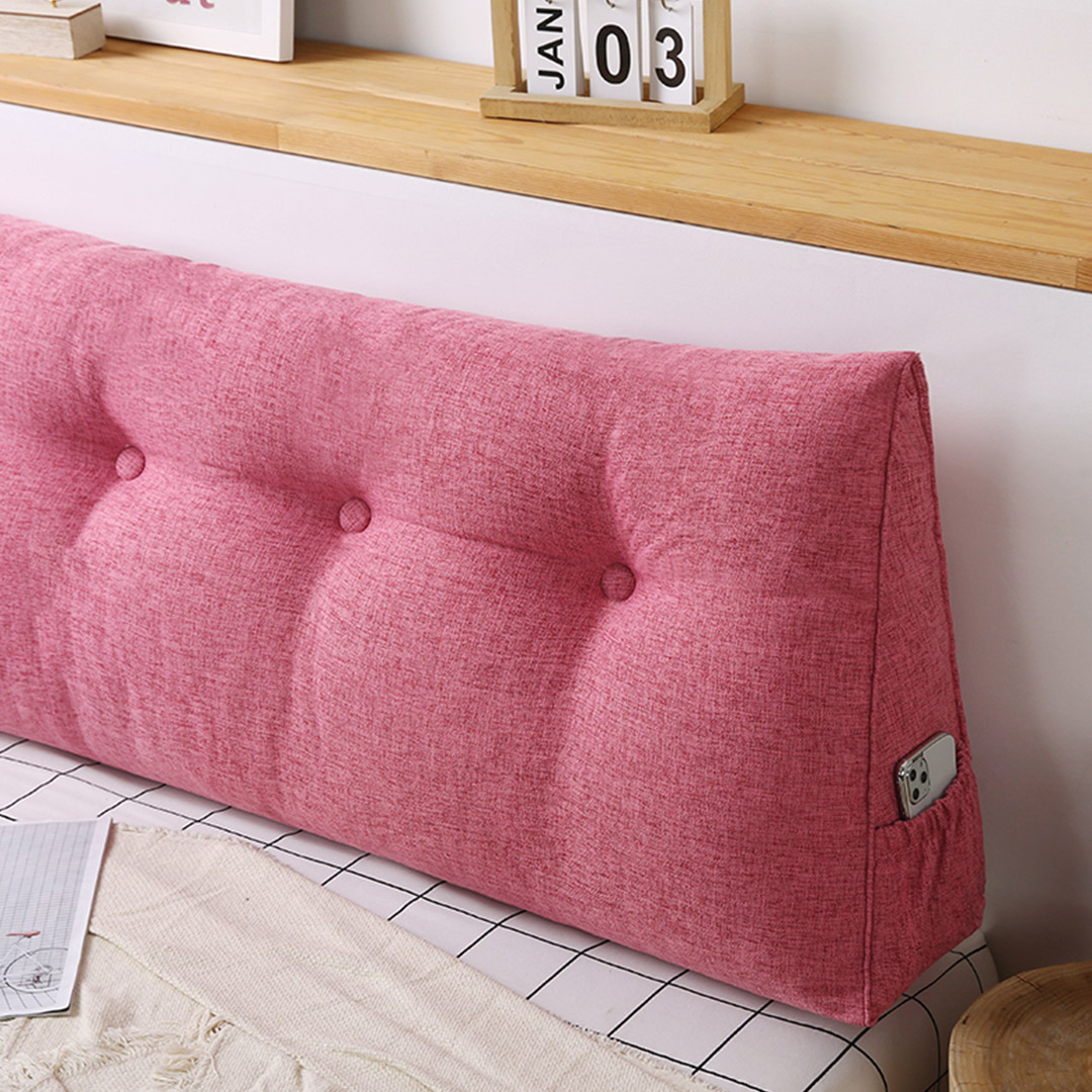 Soga 2X 180Cm Pink Triangular Wedge Bed Pillow Headboard Backrest Bedside Tatami Cushion Home Decor, Furniture, Living Room Furniture, Occasional Chairs, , ,  - Nz Depot 8