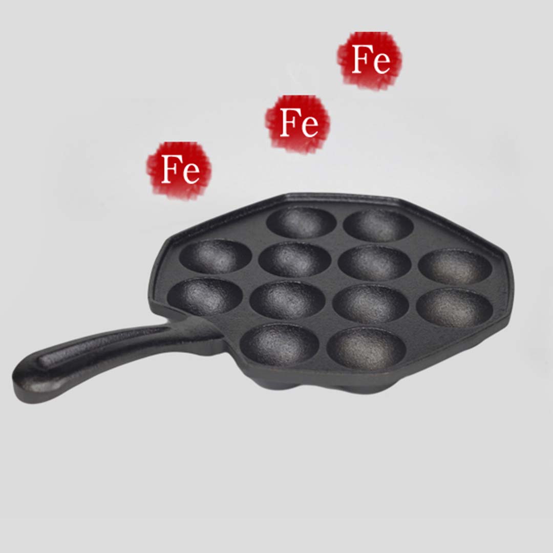 Soga 2X 18Cm Cast Iron Takoyaki Fry Pan Octopus Balls Maker 12 Hole Cavities Grill Mold, Home &Amp; Living, Kitchen &Amp; Dining, Cookware, Frying Pans, ,  - Nz Depot 3