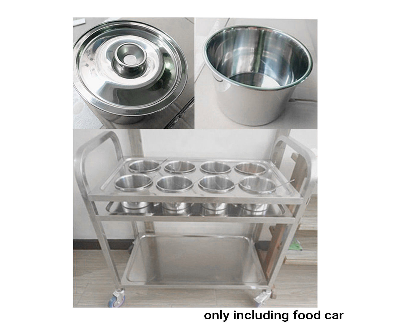 Soga 2X 2 Tier Stainless Steel 8 Compartment Kitchen Seasoning Car Service Trolley Condiment Holder Cart Spice Bowl, Business &Amp; Industrial, Food Service, Food Service Carts, , ,  - Nz Depot 5