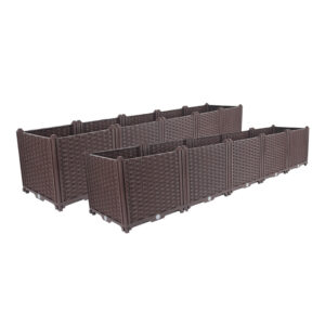 Soga 2X 200Cm Raised Planter Box Vegetable Herb Flower Outdoor Plastic Plants Garden Bed Deepen Nz Depot 9 - Nz Depot