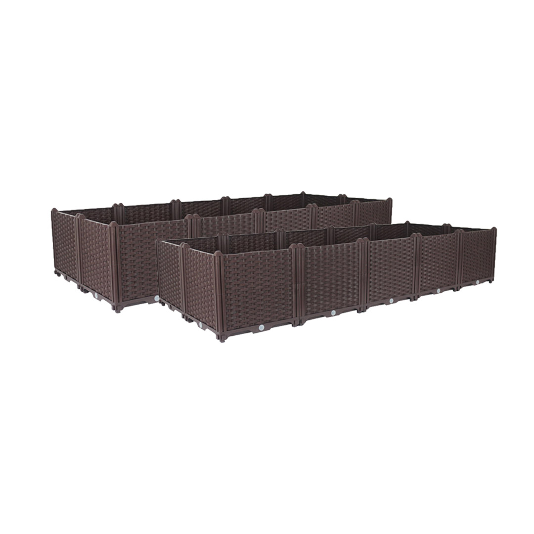 Soga 2X 200Cm Raised Planter Box Vegetable Herb Flower Outdoor Plastic Plants Garden Bed Deepen, Garden, Tools &Amp; Hardware, Gardening &Amp; Lawn Care, Pots, Planters &Amp; Container Accessories, , ,  - Nz Depot 1