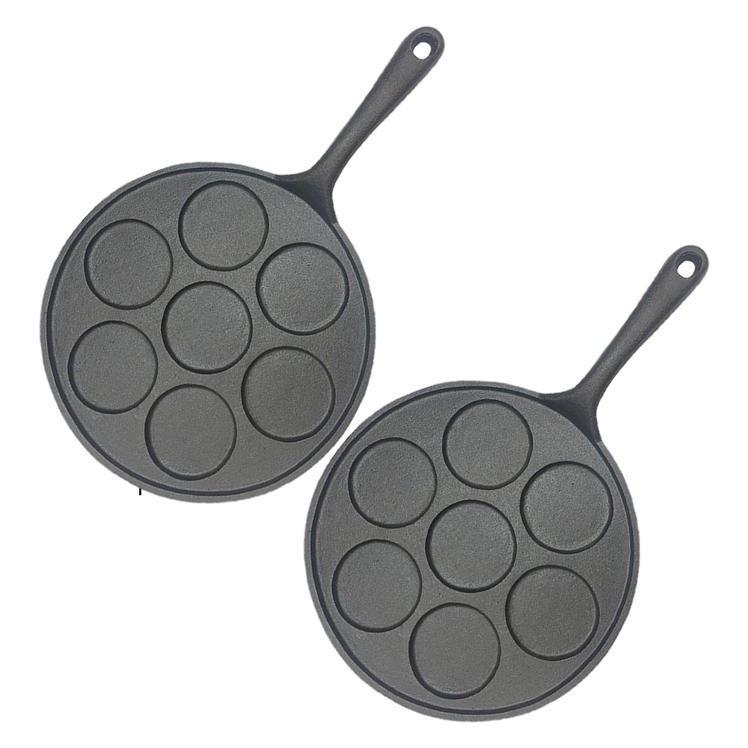 Soga 2X 23Cm Cast Iron Takoyaki Fry Pan Octopus Balls Maker 7 Hole Cavities Grill Mold, Home &Amp; Living, Kitchen &Amp; Dining, Cookware, Frying Pans, ,  - Nz Depot 1