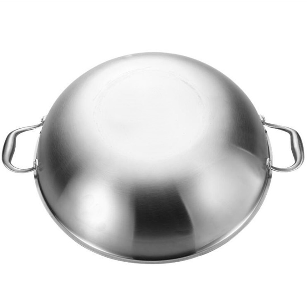 Soga 2X 3-Ply 38Cm Stainless Steel Double Handle Wok Frying Fry Pan Skillet With Lid, Home &Amp; Living, Kitchen &Amp; Dining, Cookware, Frying Pans, ,  - Nz Depot 5