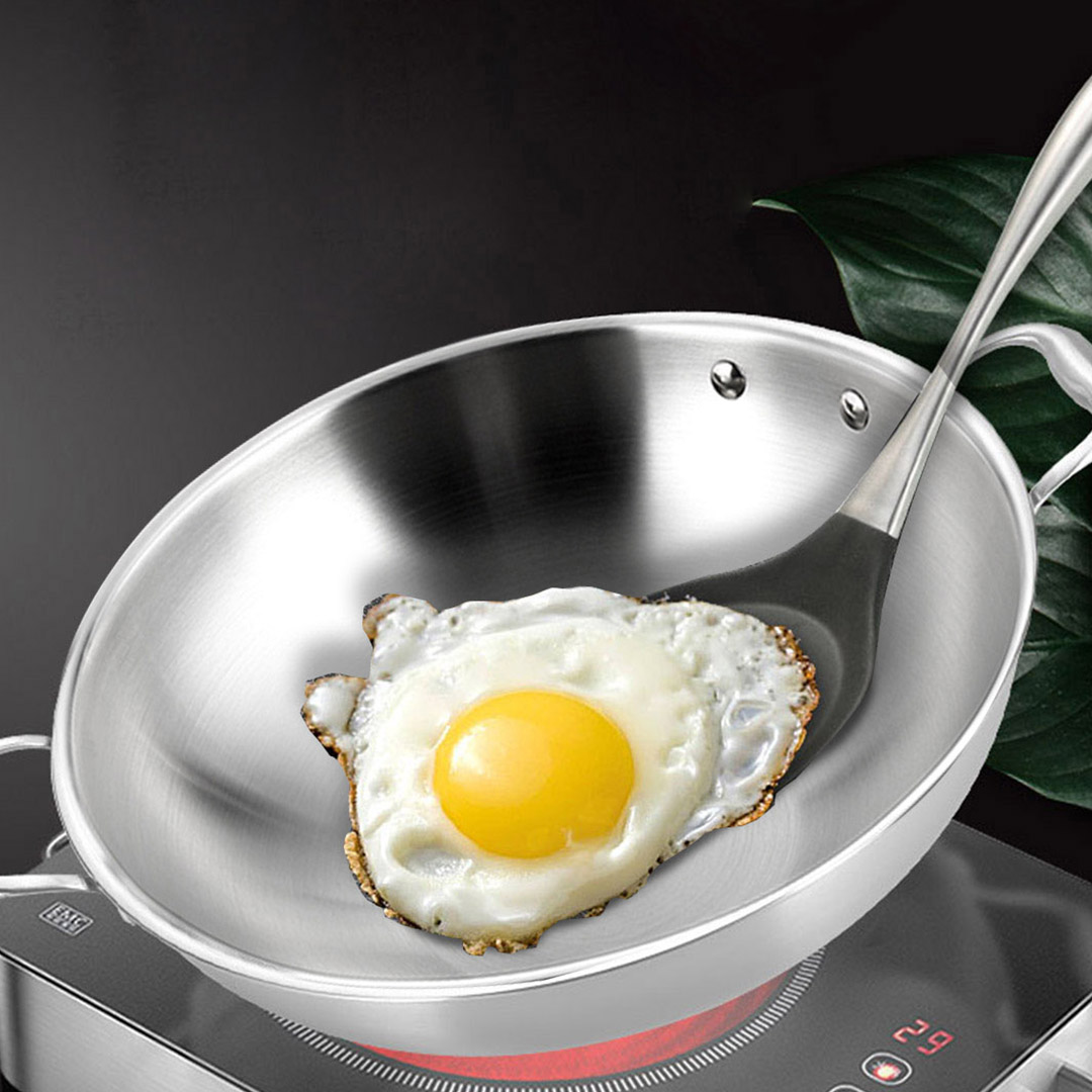 Soga 2X 3-Ply 42Cm Stainless Steel Double Handle Wok Frying Fry Pan Skillet With Lid, Home &Amp; Living, Kitchen &Amp; Dining, Cookware, Frying Pans, ,  - Nz Depot 8