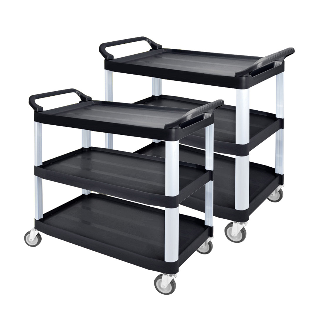 SOGA 2X 3 Tier 83.5x43x95cm Food Trolley Food Waste Cart Food Utility Mechanic Kitchen Small, Business & Industrial, Food Service, Food Service Carts, , ,  - NZ DEPOT 3