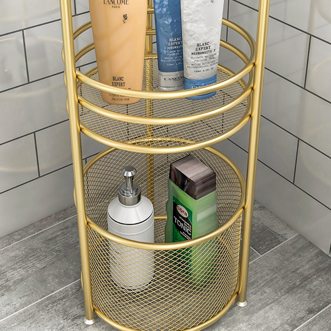 Soga 2X 3 Tier Bathroom Freestanding Storage Shelf Multifunctional Display Rack Organiser With Basket, Home, Bathroom, Bathroom Accessories, Bathroom Storage, ,  - Nz Depot 4