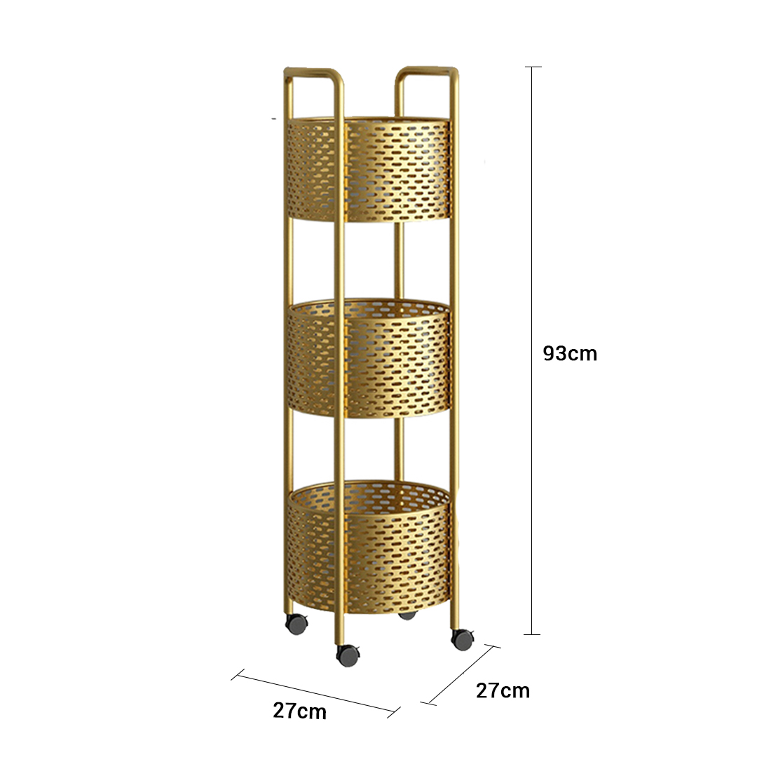 SOGA 2X 3 Tier Bathroom Shelf Multifunctional Storage Display Rack Organiser with wheels, Home, Bathroom, Bathroom Accessories, Bathroom Storage, ,  - NZ DEPOT 7