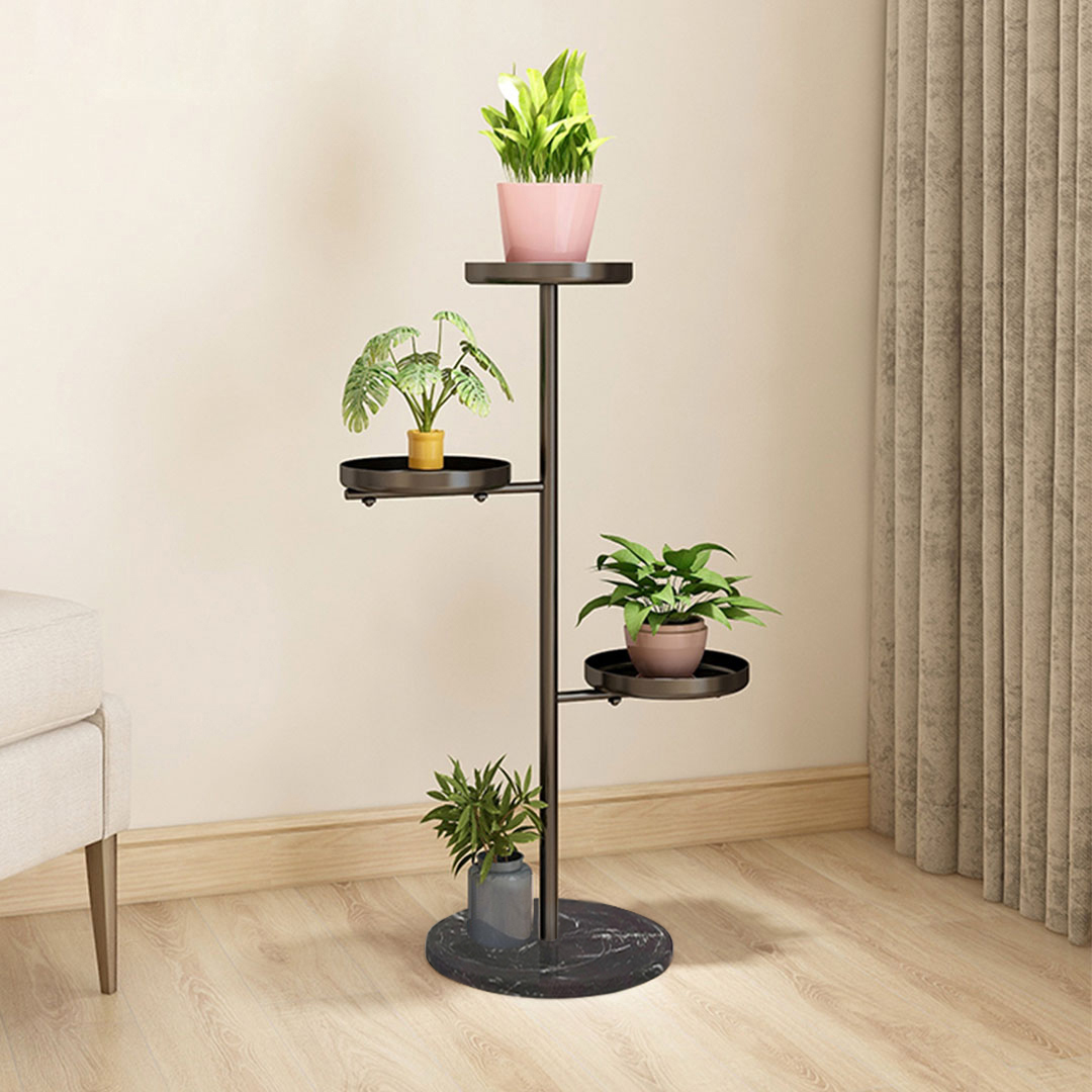 Soga 2X 3 Tier Black Round Plant Stand Flowerpot Tray Display Living Room Balcony Metal Decorative Shelf, Home &Amp; Living, Home Decor, Indoor Pots, Planters And Plant Stands, , ,  - Nz Depot 4