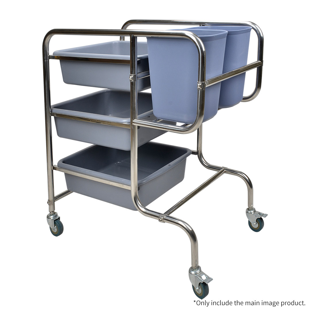 Soga 2X 3 Tier Food Trolley Food Waste Cart Five Buckets Kitchen Food Utility 80X43X89Cm Round, Business &Amp; Industrial, Food Service, Food Service Carts, , ,  - Nz Depot 3