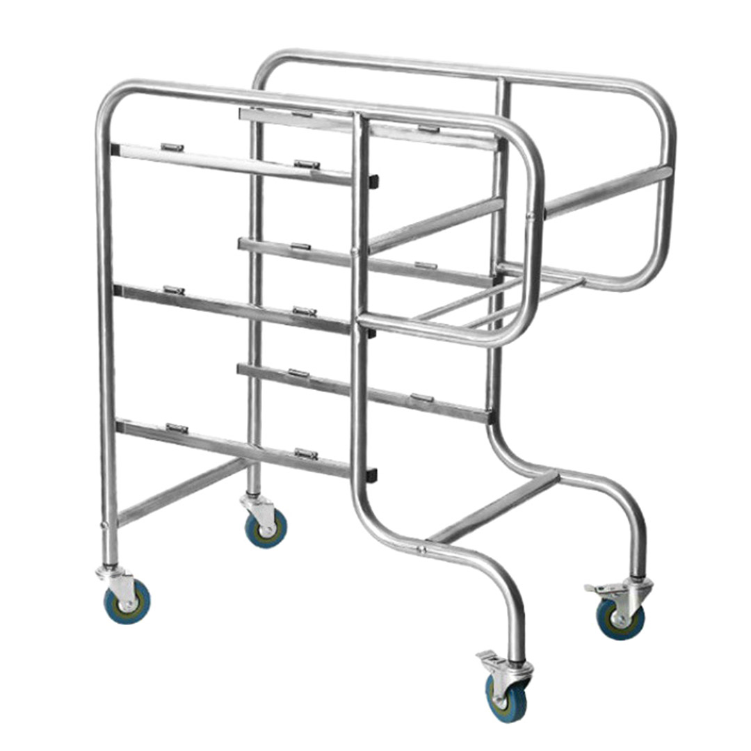 Soga 2X 3 Tier Food Trolley Food Waste Cart Five Buckets Kitchen Food Utility 80X43X89Cm Round, Business &Amp; Industrial, Food Service, Food Service Carts, , ,  - Nz Depot 4