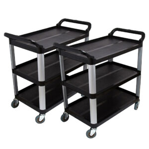 SOGA 2X 3 Tier Food Trolley Food Waste Cart Food Utility Mechanic Kitchen Large, Business & Industrial, Food Service, Food Service Carts, , ,  - NZ DEPOT 1