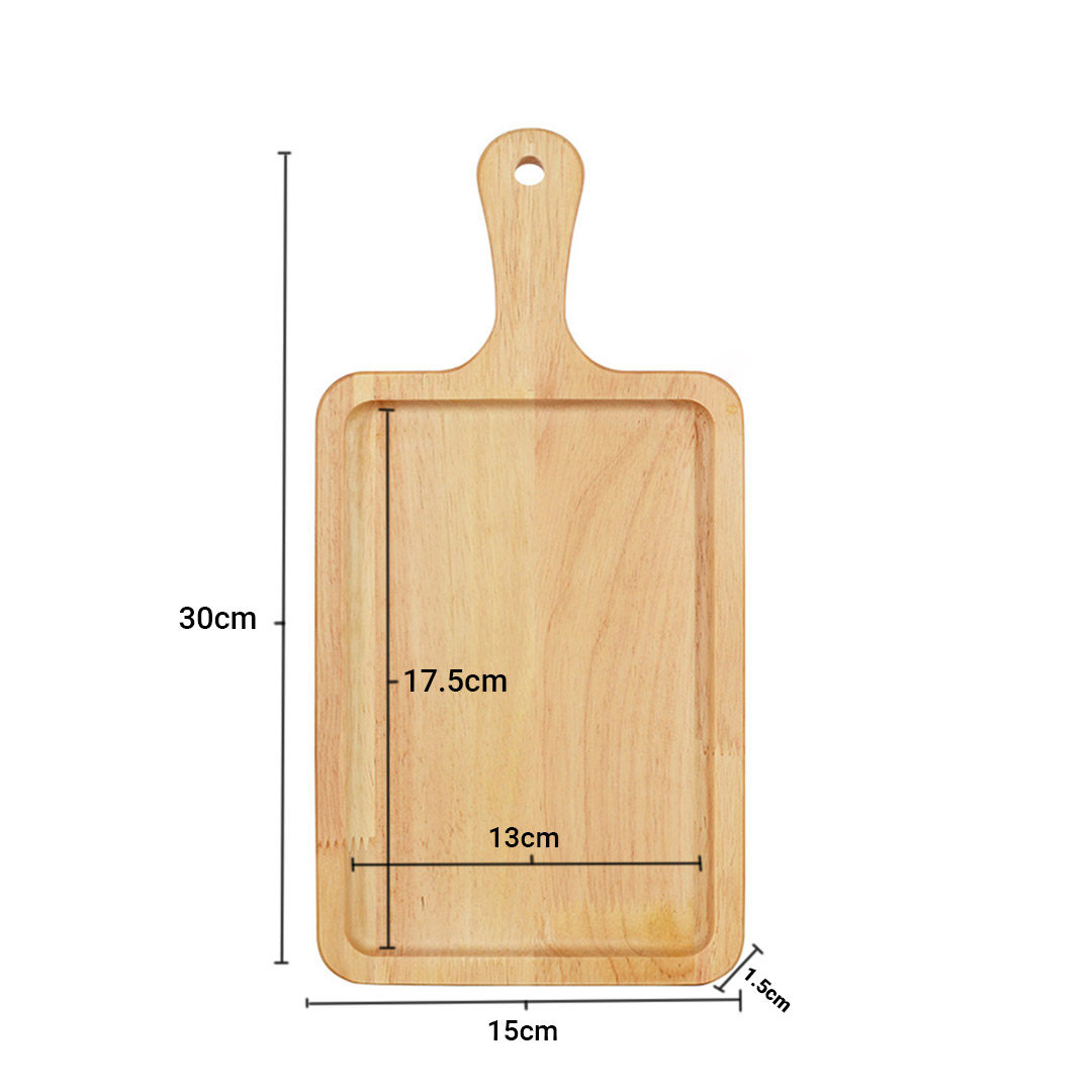 Soga 2X 30Cm Rectangle Premium Wooden Oak Food Serving Tray Charcuterie Board Paddle Home Decor, Kitchenware, Table Top, Servingware, Servingware Platter, ,  - Nz Depot 2