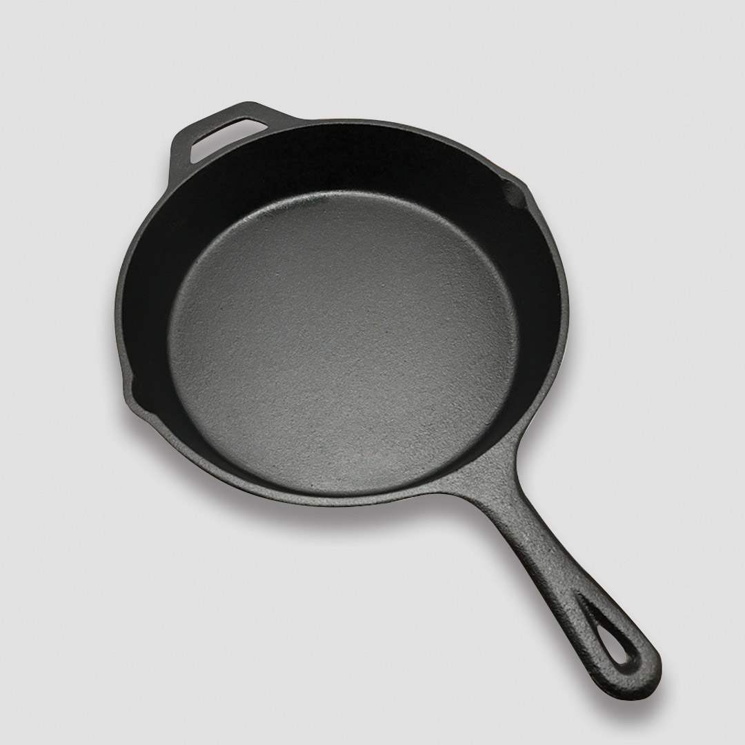 SOGA 2X 30cm Round Cast Iron Frying Pan Skillet Steak Sizzle Platter with Helper Handle, Home & Living, Kitchen & Dining, Cookware, Frying Pans,  - NZ DEPOT 6